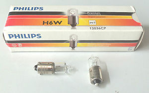 Лампа 12V H6W 6W BAX9s Standart (12036CP)