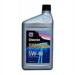 Chevron supreme synthetic motor oil sae 5w-40 (220141)